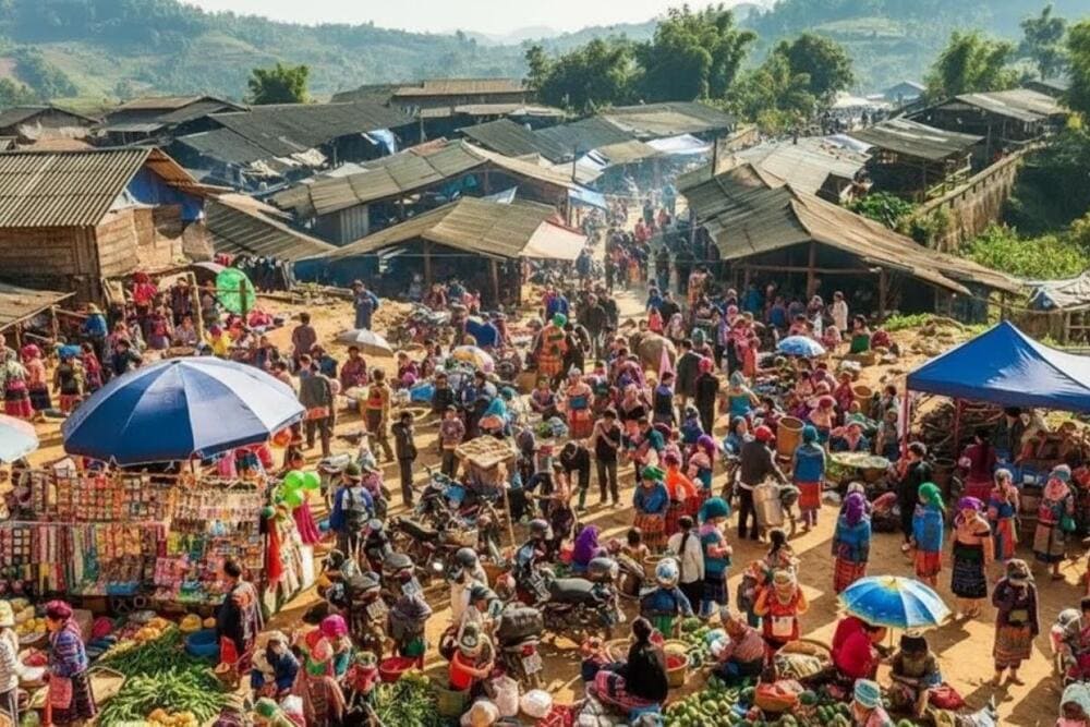 Chợ phiên Đồng Văn.